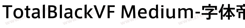 TotalBlackVF Medium字体转换